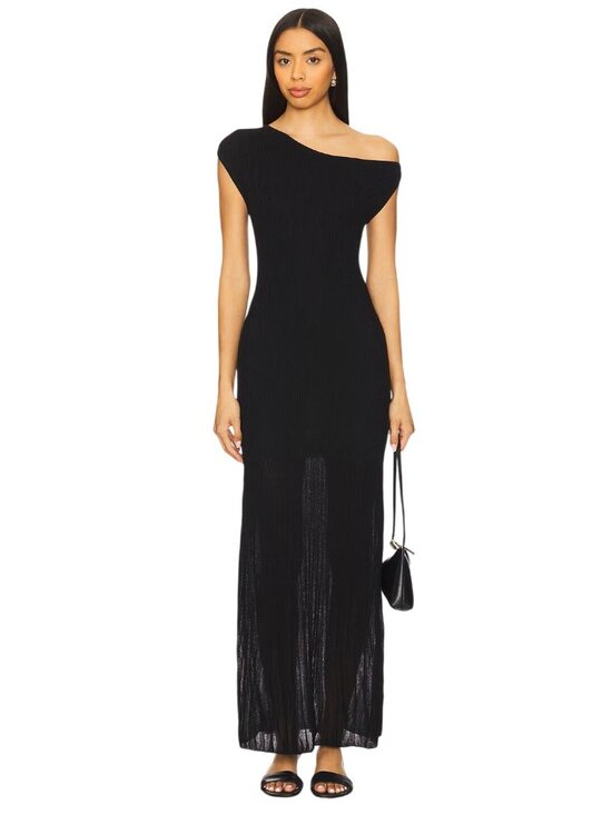 4Th And Reckless Dresses & Skirts - 4th & Reckless Nyola Knit Dress in Black XSmall New Womens Maxi Long Gown